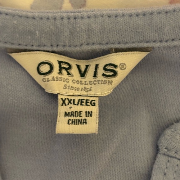 Orvis Women's Light Blue Blouse - Picture 2 of 8